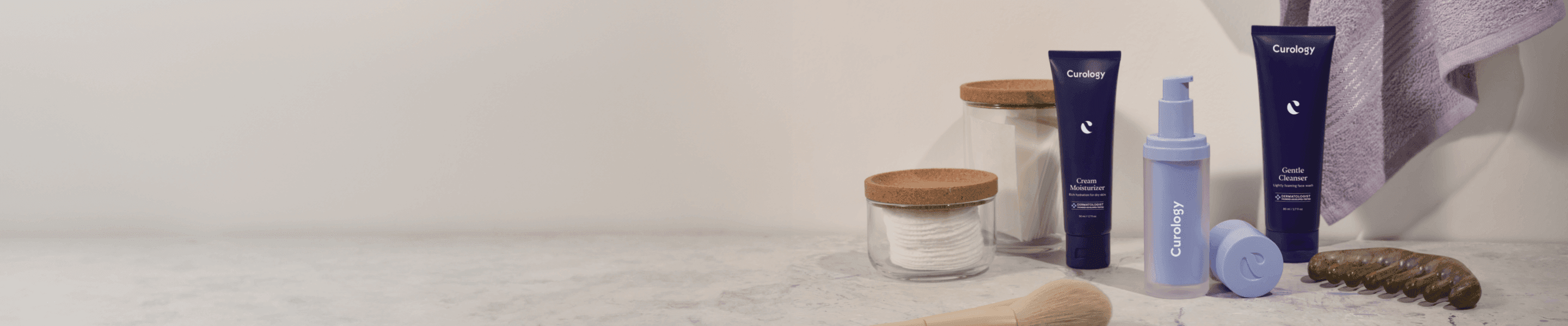 Personalized skincare routine background