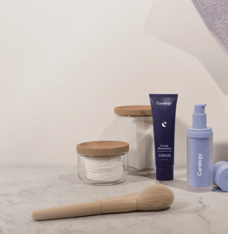 Personalized skincare routine background mobile